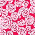 Seamless pattern with seashells. Abstract vector illustration with shells.